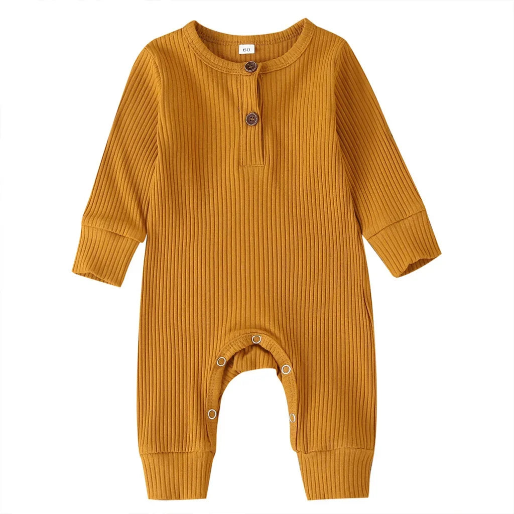 Newborn Cotton Long Sleeve Romper Jumpsuit