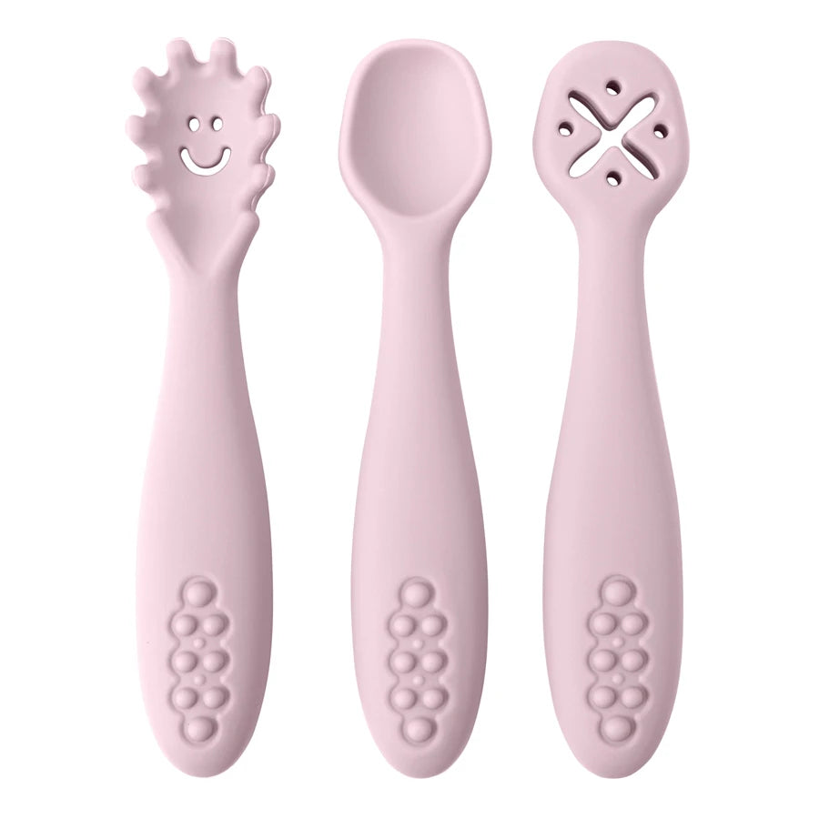 3PCS Baby Learning Spoons Set