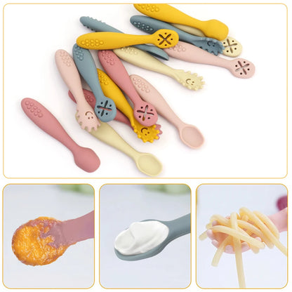 3PCS Baby Learning Spoons Set