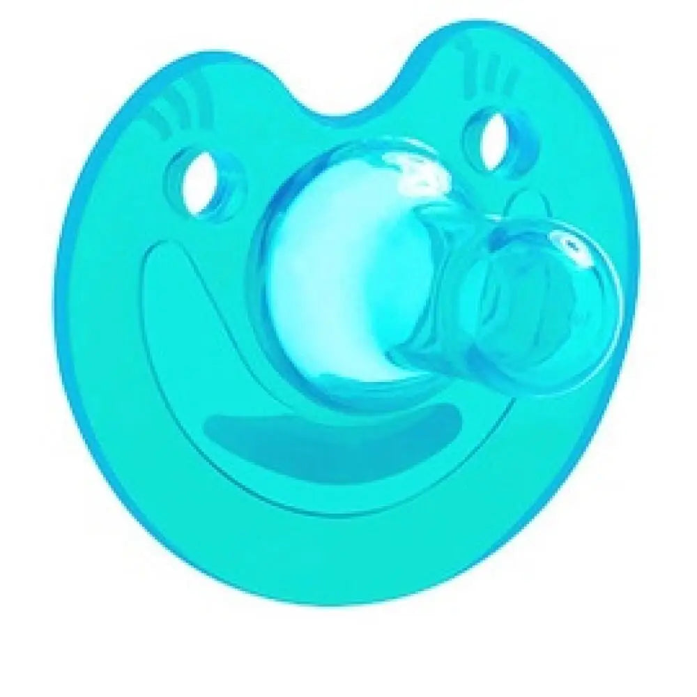 Silicone Round Pacifier with Teether Chain