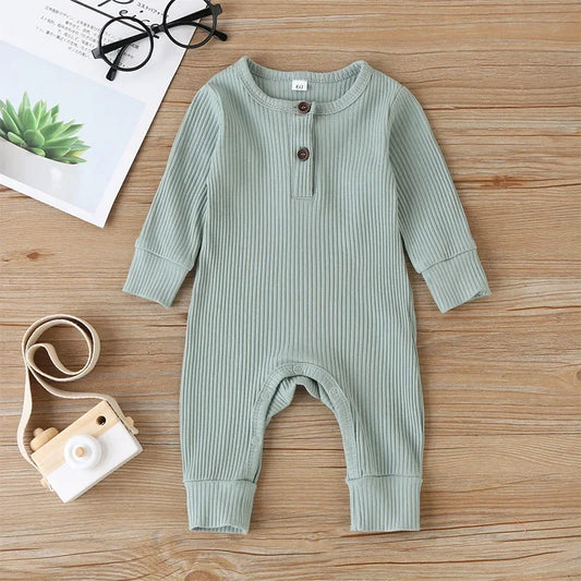 Newborn Cotton Long Sleeve Romper Jumpsuit