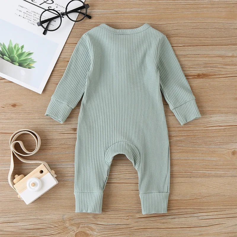 Newborn Cotton Long Sleeve Romper Jumpsuit