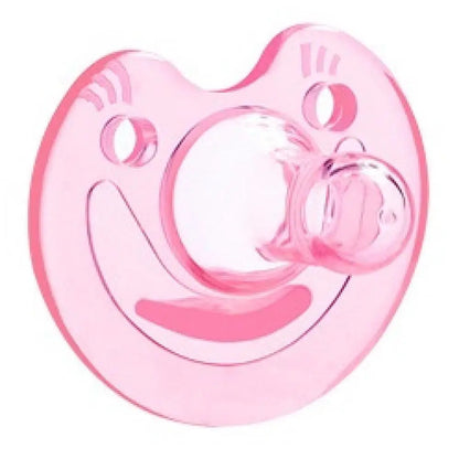 Silicone Round Pacifier with Teether Chain