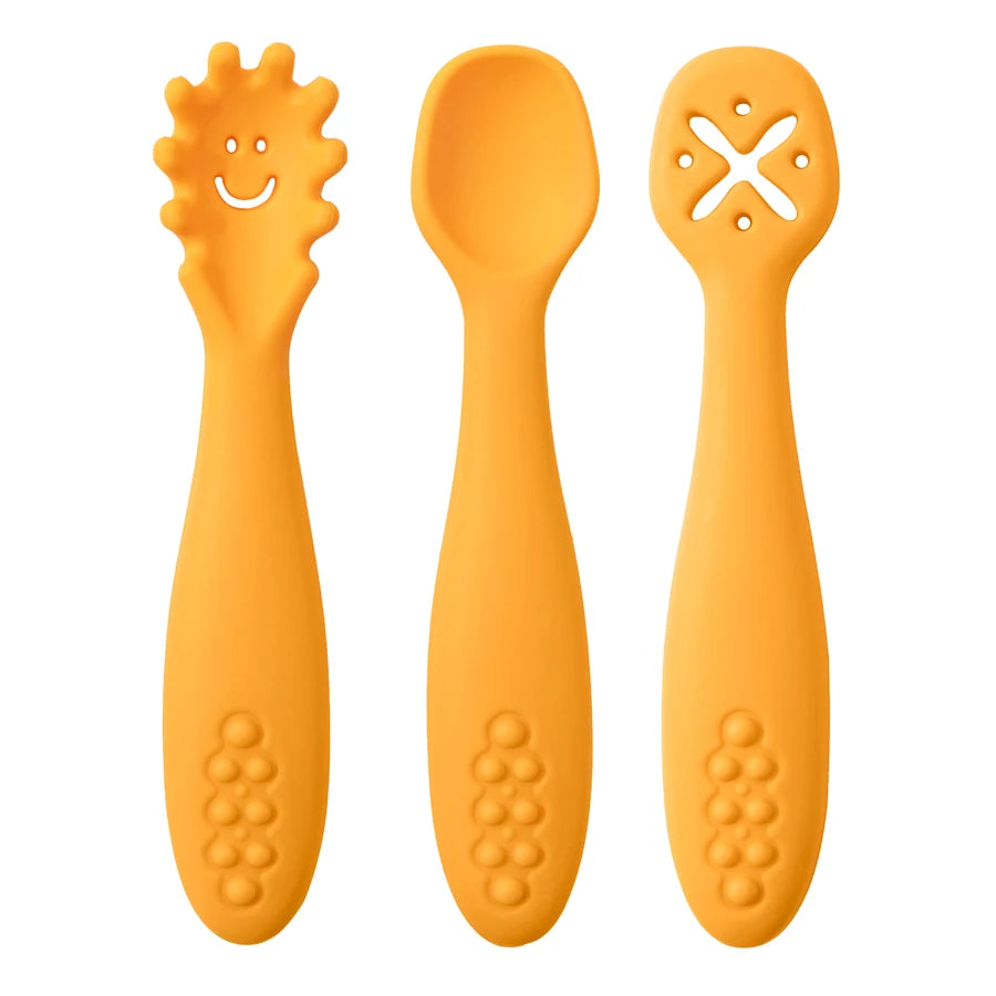 3PCS Baby Learning Spoons Set