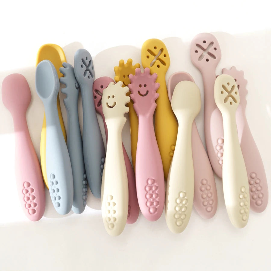 3PCS Baby Learning Spoons Set