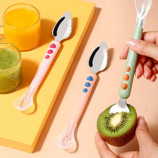 Soft Silicone Baby Fruit Spoon