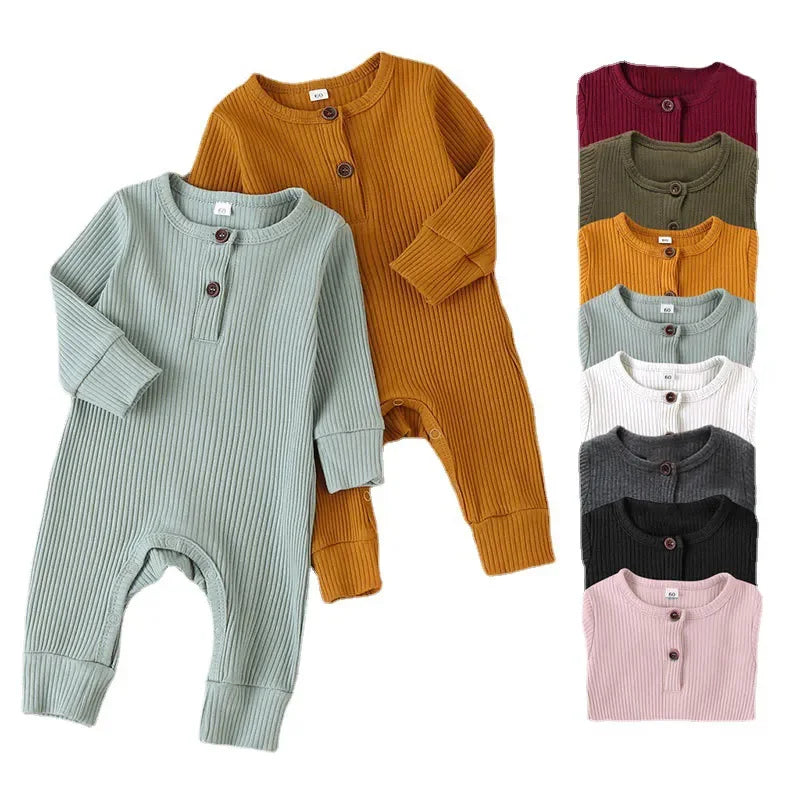 Newborn Cotton Long Sleeve Romper Jumpsuit